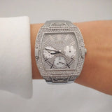 Guess Raven Diamonds Silver Dial Silver Steel Strap Watch for Women - GW0104L1 Authentic Buy Shop Now