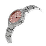 Fossil Virginia Pink Dial Silver Steel Strap Watch for Women - ES3504 Authentic Buy Shop Now