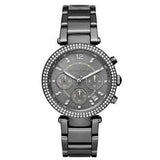 Michael Kors Parker Chronograph Grey Dial Grey Steel Strap Watch For Women - MK6265 Authentic Buy Shop Now