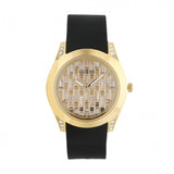Guess Clarity Gold Dial Black Silicone Strap Watch for Women - GW0109L1 Authentic Buy Shop Now