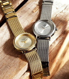 Guess Quartz Silver Dial Willow Stainless Steel Mesh Bracelet Watch For Women - W0836L2 Authentic Buy Shop Now