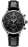 IWC Portofino Chronograph Black Dial Black Leather Strap Watch for Men - IW391029 Authentic Buy Shop Now