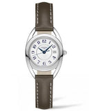 Longines Equestrian Mother of Pearl Dial Brown Leather Strap Watch for Women - L6.136.4.87.2 Authentic Buy Shop Now