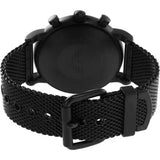 Emporio Armani Luigi Chronograph Green Dial Black Mesh Bracelet Watch For Men - AR11470 Authentic Buy Shop Now