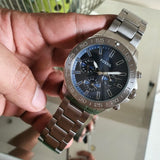 Fossil Bannon Multifunction Blue Dial Silver Steel Strap Watch for Men - BQ2503 Authentic Buy Shop Now