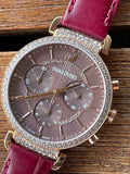 Swarovski Passage Chrono Red Dial Red Leather Strap Watch for Women - 5580345 Authentic Buy Shop Now