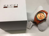 Gucci Sync XXL Quartz Orange Dial Orange Rubber Strap Unisex Watch - YA137108 Authentic Buy Shop Now