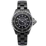 Chanel J12 Quartz Diamonds Black Dial Black Steel Strap Watch for Women - J12 H1625 Authentic Buy Shop Now