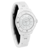 Chanel J12 Diamonds Mother of Pearl White Dial White Steel Strap Watch for Women - J12 H5704 Authentic Buy Shop Now