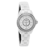 Chanel J12 Diamonds Quartz White Dial White Steel Strap Watch for Women - J12 H2572 Authentic Buy Shop Now