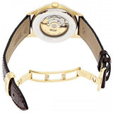 Tissot T Classic Le Locle Automatic Gold Dial Maroon Leather Strap Watch For Men - T41.5.413.73 Authentic Buy Shop Now