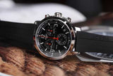 Tissot PRC 200 Chronograph Black Dial Black Rubber Strap Watch for Men - T114.417.17.057.00 Authentic Buy Shop Now