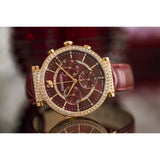 Swarovski Passage Chrono Red Dial Red Leather Strap Watch for Women - 5580345 Authentic Buy Shop Now