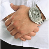 Guess Phoenix Multifunction Crystals Silver Dial Silver Steel Strap Watch For Men - GW0094G1 Authentic Buy Shop Now