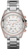 Michael Kors Blair Chronograph Silver Dial Silver Steel Strap Watch for Women - MK5459 Authentic Buy Shop Now