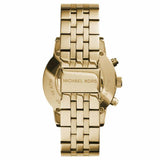 Michael Kors Ritz Chronograph Gold Dial Gold Steel Strap Watch for Women - MK5676 Authentic Buy Shop Now