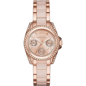 Michael Kors Blair Rose Gold Dial Two Tone Steel Strap Watch for Women - MK6175 Authentic Buy Shop Now