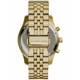 Michael Kors Lexington Chronograph Black Dial Gold Steel Strap Watch for Men - MK8286 Authentic Buy Shop Now