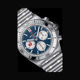 Breitling Chronomat B01 42 Six Nations France Blue Dial Silver Steel Strap Watch for Men - AB0134A81C1A1 Authentic Buy Shop Now