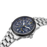 Citizen Promaster Nighthawk Eco Drive Navy Blue Dial Silver Steel Strap Watch For Men - BJ7006-56L Authentic Buy Shop Now