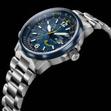 Citizen Promaster Nighthawk Eco Drive Navy Blue Dial Silver Steel Strap Watch For Men - BJ7006-56L Authentic Buy Shop Now