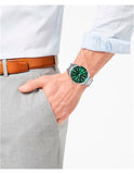 Citizen Eco Drive Vintage Green Dial Silver Steel Strap Watch For Men - AW1598-70X Authentic Buy Shop Now