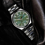 Citizen Tsuyosa Automatic Camouflage Green Dial Silver Steel Strap Watch For Men - NJ0159-86X Authentic Buy Shop Now