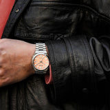 Citizen Tsuyosa Automatic Salmon Orange Dial Silver Steel Strap Watch For Men - NJ0159-86Z Authentic Buy Shop Now
