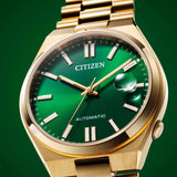 Citizen Tsuyosa Automatic Green Dial Gold Steel Strap Watch For Men - NJ0152-51X Authentic Buy Shop Now