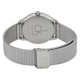 Calvin Klein Minimal White Dial Silver Mesh Bracelet Watch for Women - K3M2212Y Authentic Buy Shop Now