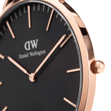 Daniel Wellington Classic Reading Black Dial Black Leather Strap Watch For Men - DW00100129 Authentic Buy Shop Now