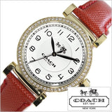 Coach Madison White Dial Red Leather Strap Watch for Women - 14502400 Authentic Buy Shop Now