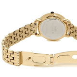 Coach Delancey Slim Silver Dial Gold Steel Strap Watch For Women - 14502782 Authentic Buy Shop Now