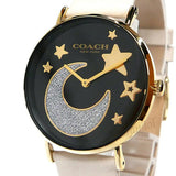 Coach Perry Black Dial White Leather Strap Watch for Women - 14503041 Authentic Buy Shop Now