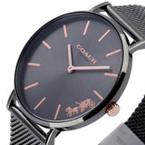 Coach Perry Grey Dial Grey Mesh Bracelet Watch for Women - 14503127 Authentic Buy Shop Now