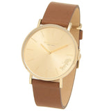 Coach Perry Gold Dial Brown Leather Strap Watch for Women - 14503331 Authentic Buy Shop Now
