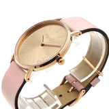 Coach Delancey Gold Dial Pink Leather Strap Watch for Women - 14503332 Authentic Buy Shop Now