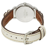 Coach Delancey White Dial Floral White Leather Strap Watch for Women - 14502760 Authentic Buy Shop Now