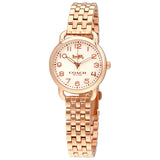 Coach Delancey White Dial Rose Gold Steel Strap Watch for Women - 14502242 Authentic Buy Shop Now