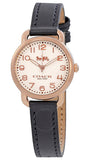 Coach Delancey Ivory Dial Navy Blue Leather Watch For Women - 14502749 Authentic Buy Shop Now