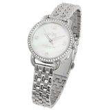 Coach Delancey Mother of Pearl Dial Silver Steel Strap Watch for Women - 14502477 Authentic Buy Shop Now