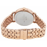 Coach Delancey White Dial Rose Gold Steel Strap Watch for Women - 14502262 Authentic Buy Shop Now