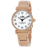Coach Madison White Dial Rose Gold Steel Strap Watch for Women - 14502398 Authentic Buy Shop Now
