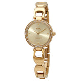 Coach Park Diamonds Gold Dial Gold Steel Strap Watch for Women - 14503171 Authentic Buy Shop Now