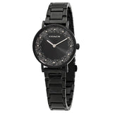 Coach Perry Black Ion Plated Dial Black Steel Strap Watch for Women - 14503641 Authentic Buy Shop Now