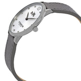 Coach Slim Easton Silver Dial Grey Leather Strap Watch for Women - 14502686 Authentic Buy Shop Now