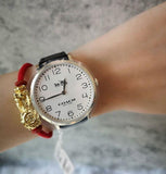 Coach Slim Easton White Dial Black Leather Strap Watch for Women - 14502683 Authentic Buy Shop Now