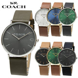 Coach Charles Green Dial Brown Leather Strap Watch for Men - 14602435 Authentic Buy Shop Now