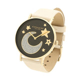 Coach Perry Black Dial White Leather Strap Watch for Women - 14503041 Authentic Buy Shop Now