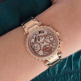 Guess Solstice Diamonds Rose Gold Dial Rose Gold Steel Strap Watch for Women - GW0403L3 Authentic Buy Shop Now